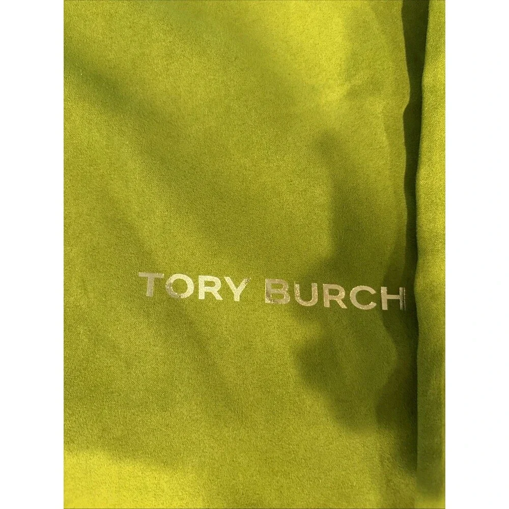 Tory Burch dust chartreuse green suede medium bag Bundle Of 2 shoe bags